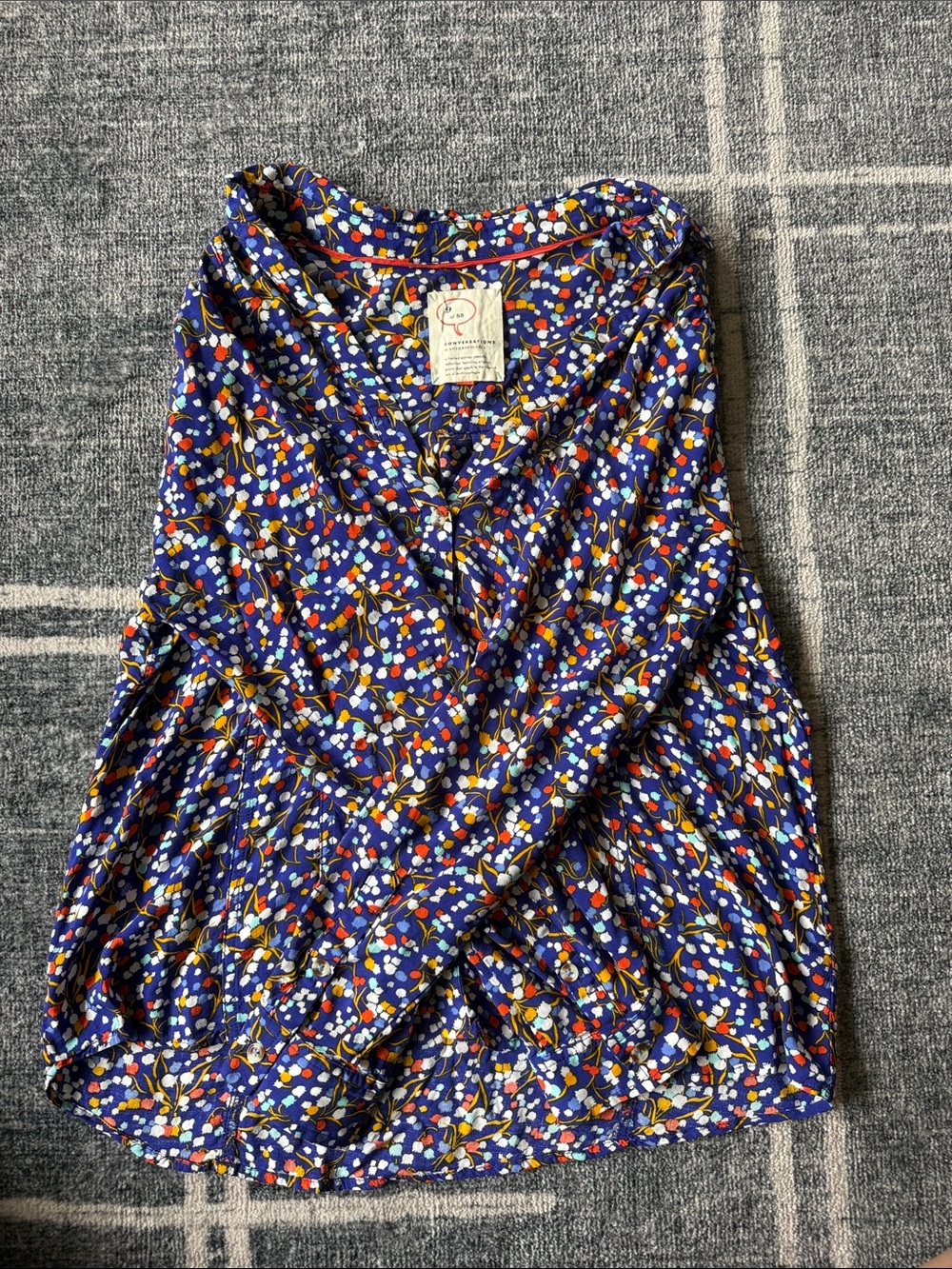 Vibrant Anthropologie Button Up